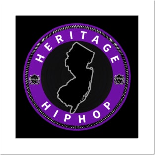 Heritage Hip-Hop Silver and Black Posters and Art